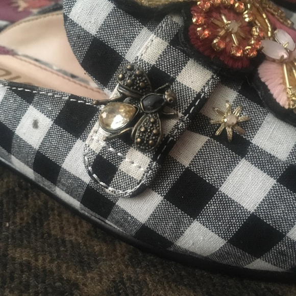 NWOT*Sam Edelman Gingham Mules, Size 9 - Picture 4 of 8